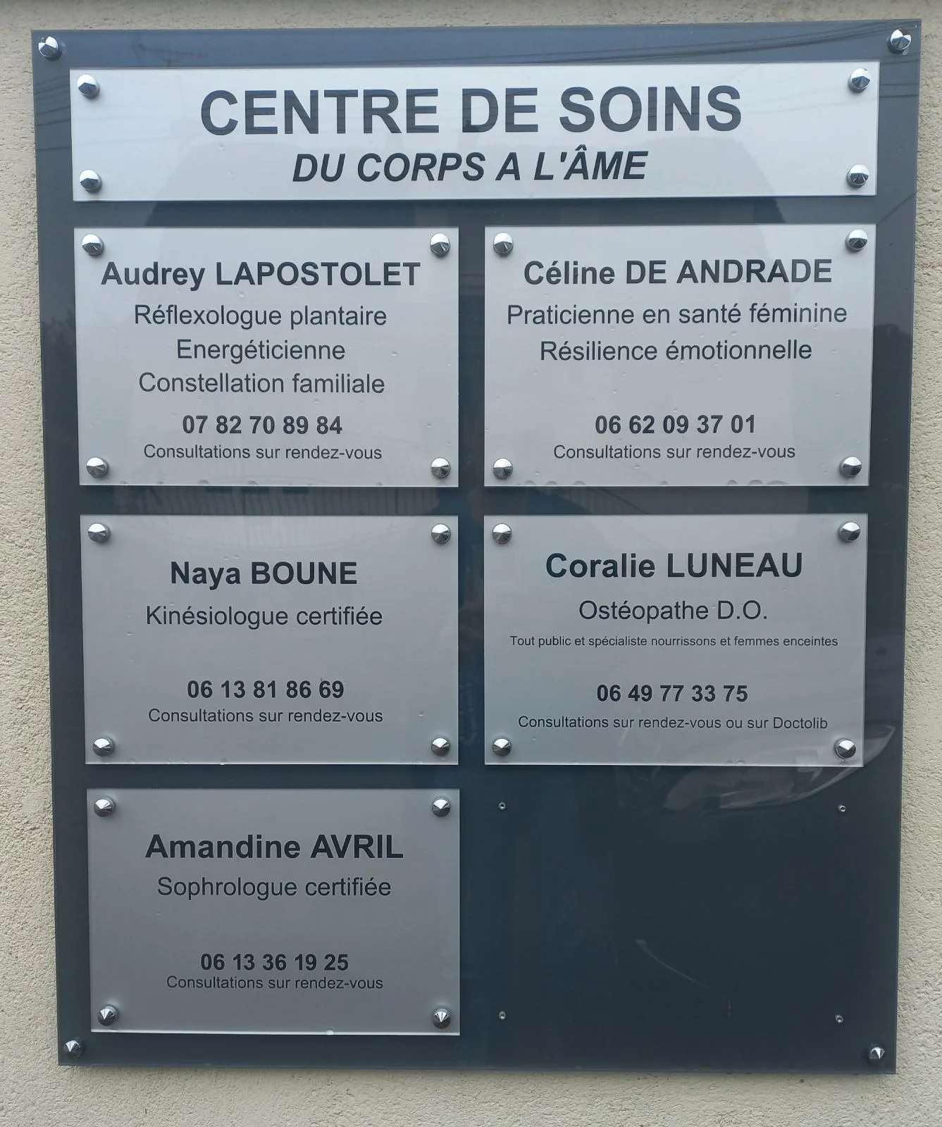 Plaque professionnelle
